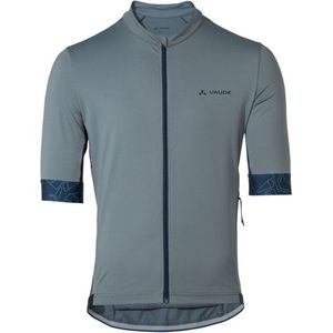 Vaude Kura FZ Tricot II gravel fietsshirt korte mouwen blauw heren