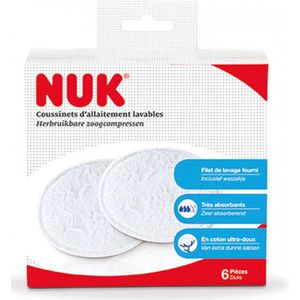 NUK 6 wasbare pads