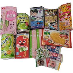 Japanse Surprise Sample Snack Box - Snoep - Koek - Hartig - Drinken - Cadeau - Mix soorten - Anime - Uitprobeer box - Japan