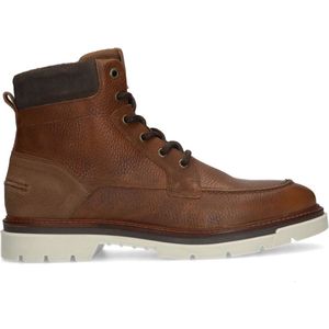 Sacha Leren Veterboots Cognac