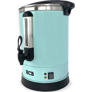 HCB® - Professionele Horeca Percolator - 14,3 liter - 95 kopjes - 230V - RVS / INOX - Elektrisch koffiezetapparaat - Volautomatische koffiemachine - 37x33x46 cm (BxDxH) - 2.7 kg