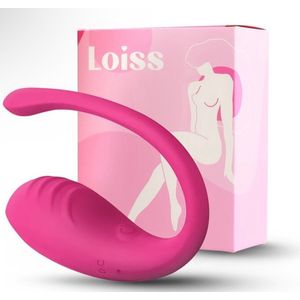 Loiss® - Draagbare vibrator 2 - Roze - Vibrerende ei - Bedienbaar via de app of ei - Vibrator - Sex toys voor koppels - Sex toys voor vrouwen - Clitoris stimulator - Vibrator voor vrouwen - Sexspeeltje voor koppels