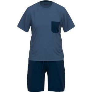 Ceceba Pyjama korte broek - 620 Blue - maat S (S) - Heren Volwassenen - Bamboe- 31219-6096-620-S