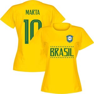 Brazilië Team Dames Marta 10 T-shirt - Geel - S