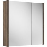 Adema Prime Spiegelkast - 60x63x16cm - inclusief zijpanelen - noten (hout)