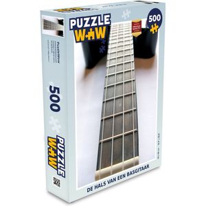 Puzzel De hals van een basgitaar - Legpuzzel - Puzzel 500 stukjes