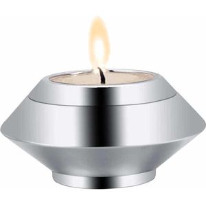 Mini urn - Waxinelichthouder - Zilver kleurig - Met waxinelichtje - Kaars
