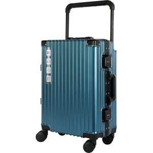 A To Z Traveller Cabilux - Handbagage 55cm - Luxe Aluminium - 35L - Licht blauw - TSA Slot
