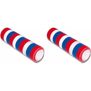 10x rollen serpentine rol rood/wit/blauw - vlag Nederland/Holland - Feestartikelen/versieringen