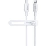 Anker 541 - USB-C-naar-Lightning-kabel (wit, 0.9 meter) - MFi-gecertificeerd - biologische snellaadkabel voor iPhone 14 14pro 14pro Max 13 13 Pro 12 11 X XS XR 8 Plus (oplader niet meegeleverd)
