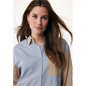 Mexx Blouse Gestreept Meerkleurig - Vrouwen - Multicolor - Maat 40