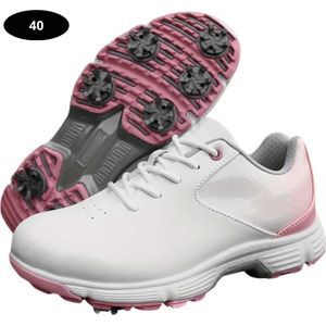 Bovista Golfschoenen Dames- Sneakers - Golfkleding - Golfschoenen Antislip - Waterdicht - Golfen - Roze - Maat 40