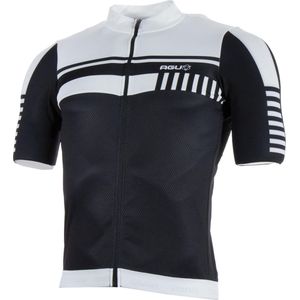 AGU Jersey SS Naro  Fietsshirt - Maat XXL  - Mannen - zwart/wit