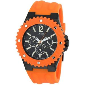 Guess Overdrive W11619G4 Horloge - Rubber - Oranje - Ø 44 mm