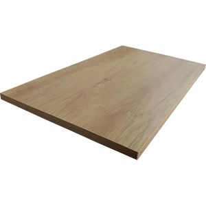 Kariba Argon topblad Natural Oak 120x46cm - Plank / Wastafel / Hangende plank / Modern / Vol hout / Badkamer plank / Wandplank / Sanitair