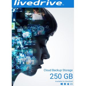 Livedrive Cloud Backup Storage 250 GB - 3 mobiele apparaten - iOS/Android - 1 jaar - abonnement