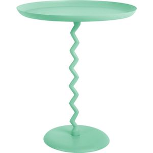 Leitmotiv - Bijzettafel Zig Zag Large - Turquoise blue