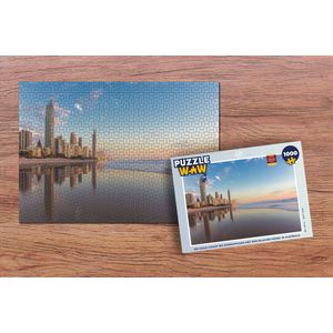 Puzzel De Gold Coast bij zonsopgang met een blauwe hemel in Australië - Legpuzzel - Puzzel 1000 stukjes volwassenen