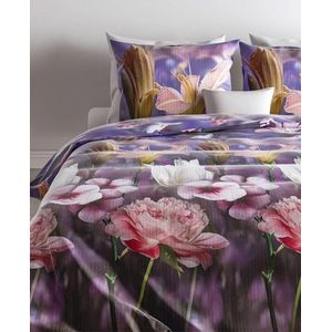 Zo! Home dekbedovertrek Dona Purple 140 x 200/220