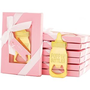 Bieropener Vader - Bierfles Opener - Vader Kado - Flesopener Gouden Zuigfles - Bieropener - Baby Shower Dad - Daddy Shower - Roze - Baby Girl - Pink - Kraamkado - Kraam Cadeau - Baby Geboren - Its a Girl - Meisje - in Cadeauverpakking