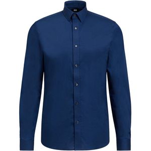 WE Fashion Heren slim fit overhemd met stretch - Maat XS