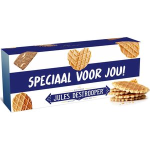 Jules Destrooper Parijse Wafels - ""Speciaal voor jou! / Spécialement pour toi!"" - 2 dozen met Belgische koekjes - 100g x 2