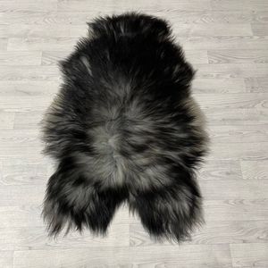 Lederstore IJslander schapenvacht bruin grijs wit zwart 125x75cm XL