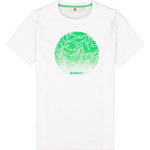 Garcia T-shirt T Shirt Met Fotoprint R41201 50 White Mannen Maat - L