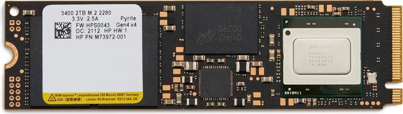 HP 2TB PCIe-4x4 NVMe Solid State Drive