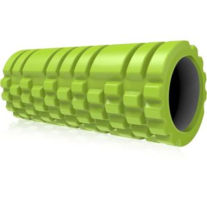 MJ Sports Premium Foam Roller - Foamroller - Massageroller - Yoga - Pilates - Triggerpoints - Fitness - 33 cm - Hard - Groen