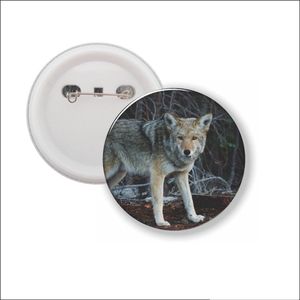 Button Met Speld - Wolf