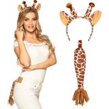 Boland - Set Giraffe - Volwassenen - Vrouwen - Giraffe - Dieren -Safari