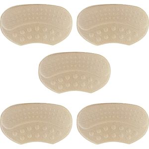 Purepeak Schoen Verkleiner Set - 5 Stuks - Antislip Hielzooltjes - Beige - Hielbeschermers - Hielkussens