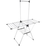 Five Wasrek/droogrek - metaal - 158 x 69 x 180 cm - staand/inklapbaar - met overhemdenrek