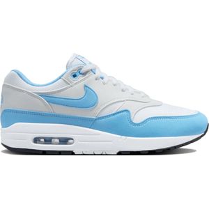 Nike - Air Max 1 - Sneakers - Wit - Blauw - Leer en Mesh