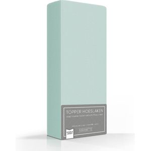 Comfortabele Dubbel Jersey Topper Hoeslaken Groen | 150x200| Heerlijk Zacht | Extra Dikke Kwaliteit