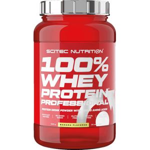 Scitec Nutrition - 100% Whey Protein Professional (Banana - 920 gram) - Eiwitshake - Eiwitpoeder - Eiwitten - Proteine poeder