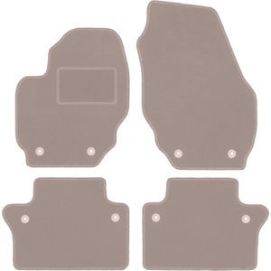 Beige veloursmatten voor: Volvo V70 III stationwagen (2007-2016)