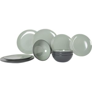 Gimex Vivid Line Servies - Groen - 12-Delig