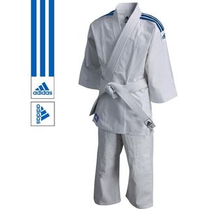 adidas Judopak J200 Evolution Wit/Blauw 130-140cm