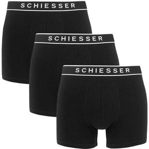 Schiesser 95/5 Organic Heren Shorts - Zwart - 3 pack