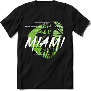 Miami Beach | TSK Studio Zomer Kleding  T-Shirt | Groen | Heren / Dames | Perfect Strand Shirt Verjaardag Cadeau Maat XXL