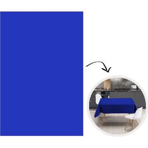 Tafelkleed - Tafellaken - 130x200 cm - Blauw - Effen kleur - Donkerblauw - Binnen en Buiten