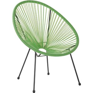 Beliani ACAPULCO II - Tuinstoel - Groen - PE rotan