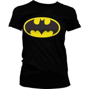 DC Comics Batman Dames Tshirt -L- Signal Logo Zwart
