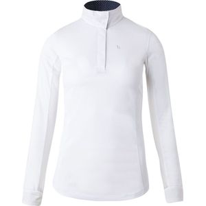 Horze Blaire Longsleeve Functioneel Showshirt, dames LSF 30+, White, 44