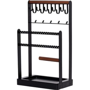 Sieradenhouder Stand Ketting Oorbel Organizer - 5 Tier Sieradenhouder met 15 Haken