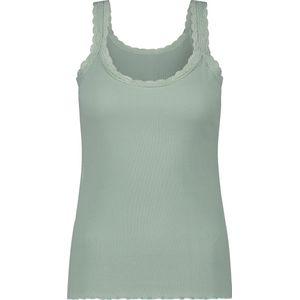 Hunkemöller Singlet Rib Lace Groen XS