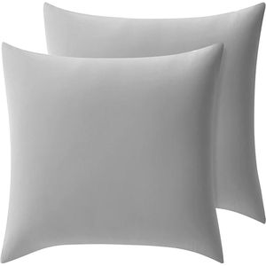 S&Dshopline® Verkoelende kussenslopen, set van 2, met Japanse Arc-Chill 3.0 koeltechnologie, elastische kussensloop met ritssluiting, ademend, zijdeachtige kussensloop, beschermt huid en haar, kussenslopen - Maat: 80x80cm