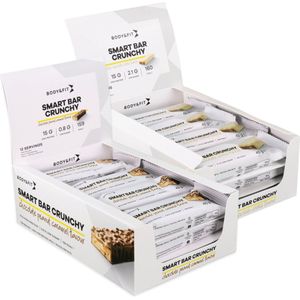 Body & Fit - Smart Bar Crunchy Eiwitreep White Chocolate & Cookie + Chocolate Peanut Caramel - Protein Bar - Eiwitrepen (2x12 box)